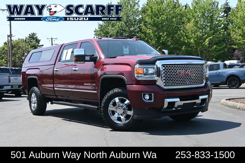 Deep Garnet Metallic 2016 GMC Sierra 3500HD Pickup Truck Four-Wheel Drive 6-Speed Automatic