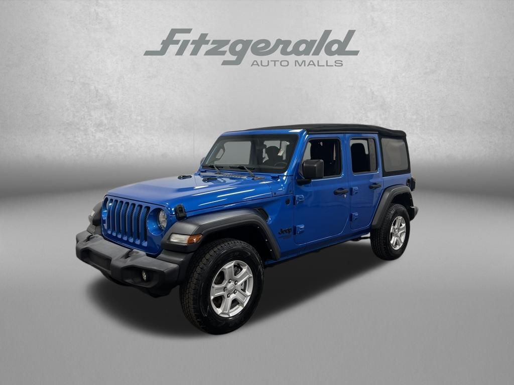 Hydro Blue Pearlcoat 2021 Jeep Wrangler Unlimited Sport S 4WD SUV / Crossover Four-Wheel Drive 8-Speed Automatic