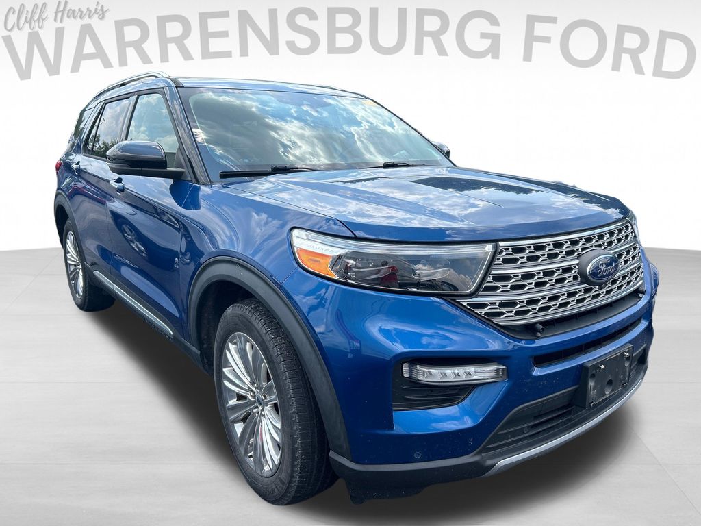 Atlas Blue Metallic 2021 Ford Explorer SUV / Crossover All-Wheel Drive Automatic