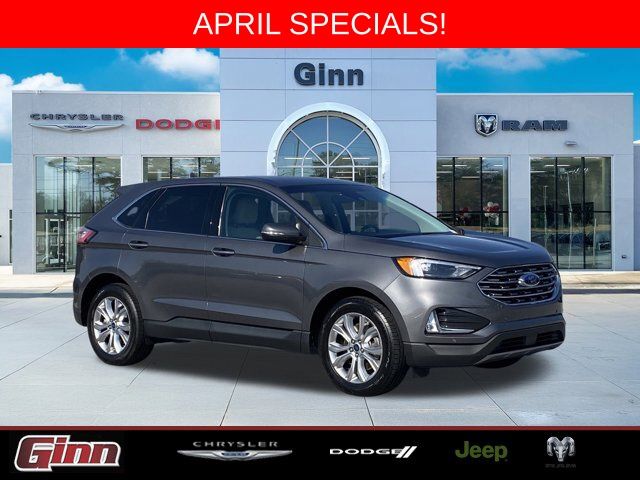 Gray Metallic 2022 Ford Edge Titanium AWD SUV / Crossover All-Wheel Drive 8-Speed Automatic