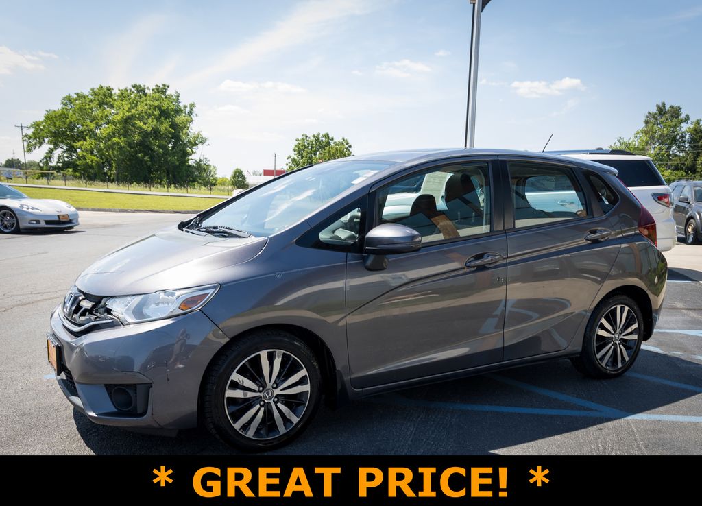 Gray (Modern Steel Metallic) 2015 Honda Fit EX Hatchback Front-Wheel Drive Continuously Variable Transmission
