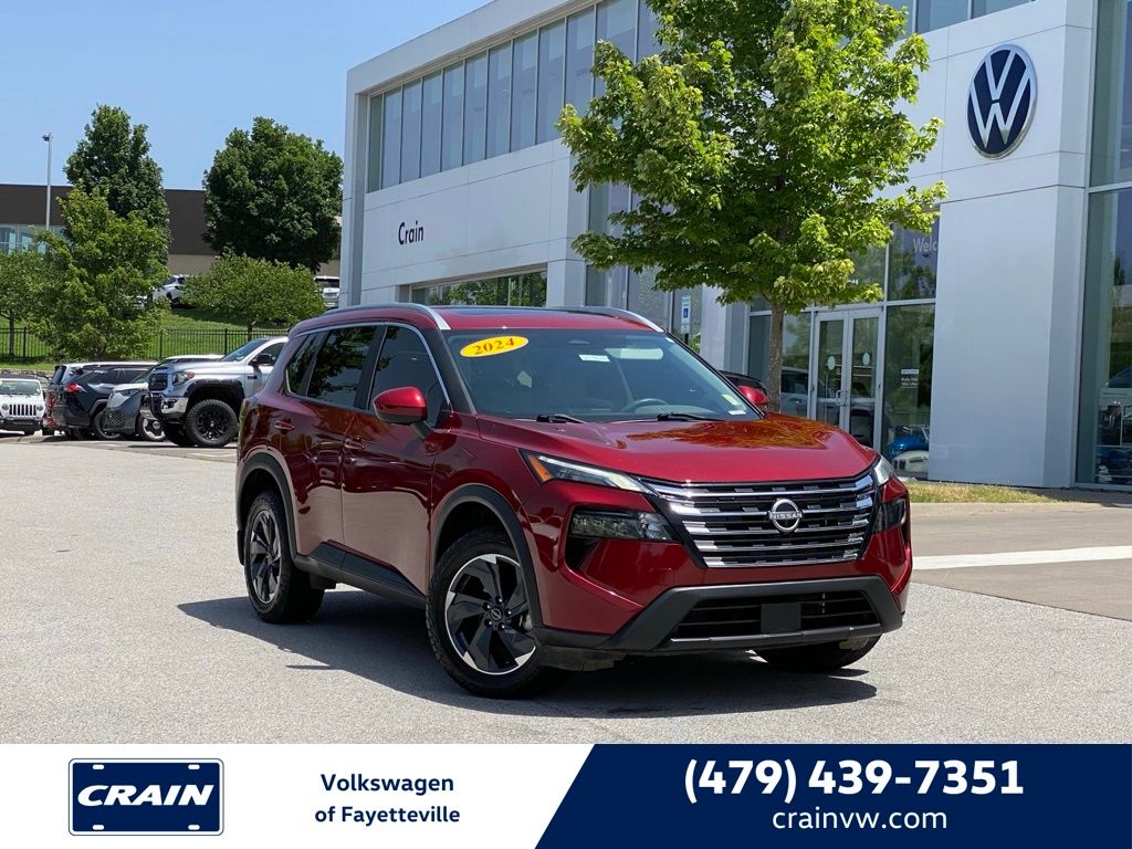 Red (Scarlet) 2024 Nissan Rogue SUV / Crossover Front-Wheel Drive Continuously Variable Transmission