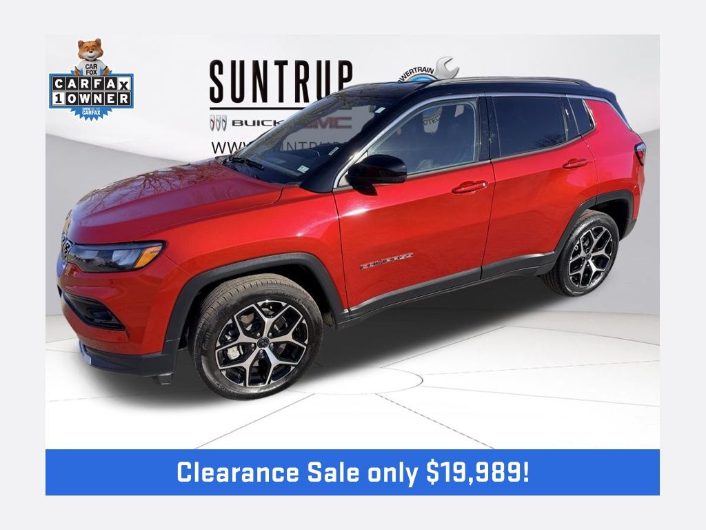 Red Hot Pearlcoat 2025 Jeep Compass Limited 4WD SUV / Crossover Four-Wheel Drive 8-Speed Automatic