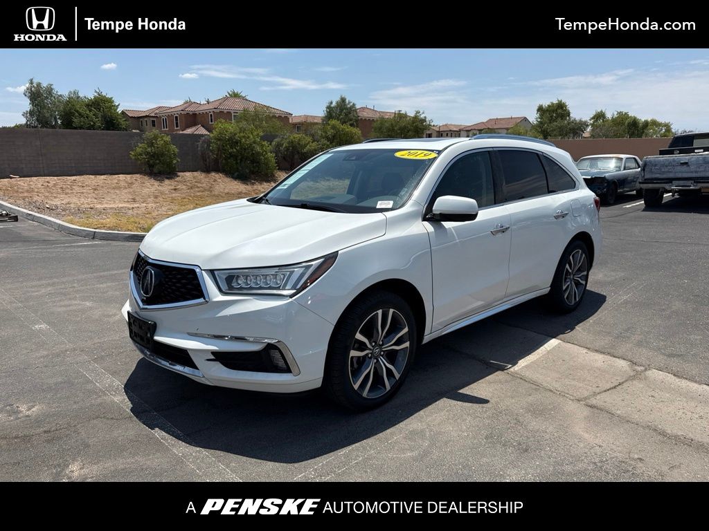 Diamond White Pearl 2019 Acura MDX SUV / Crossover All-Wheel Drive 9-Speed Automatic