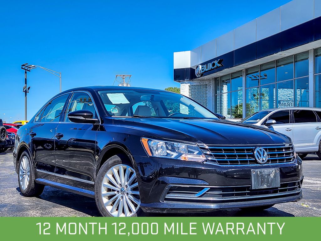 Black 2017 Volkswagen Passat 1.8T SE Sedan Front-Wheel Drive 6-Speed Automatic