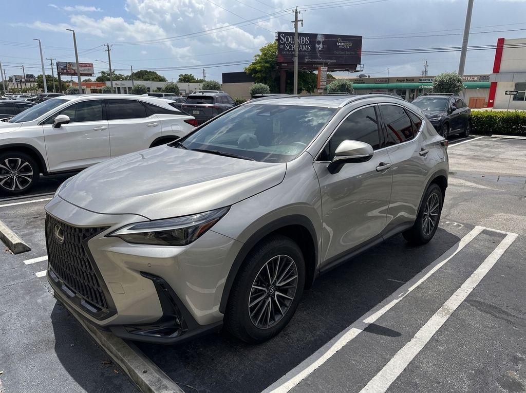 Silver 2025 Lexus NX SUV / Crossover Front-Wheel Drive 8-Speed Automatic