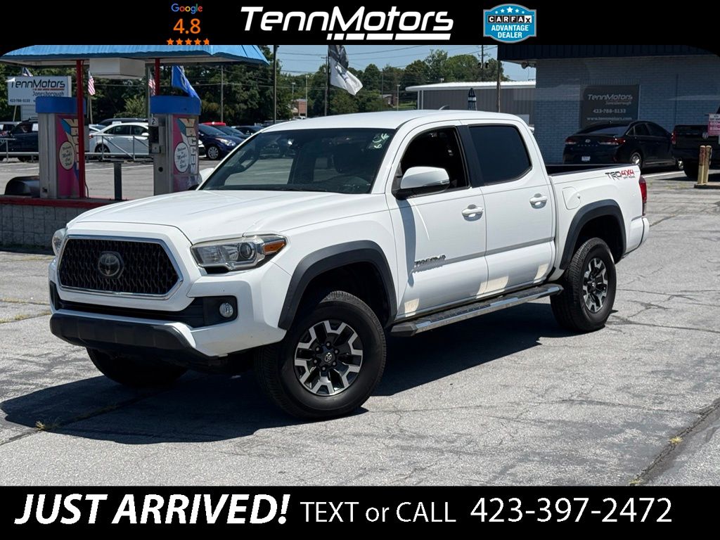 Super White 2018 Toyota Tacoma Pickup Truck Four-Wheel Drive 6-Speed Automatic