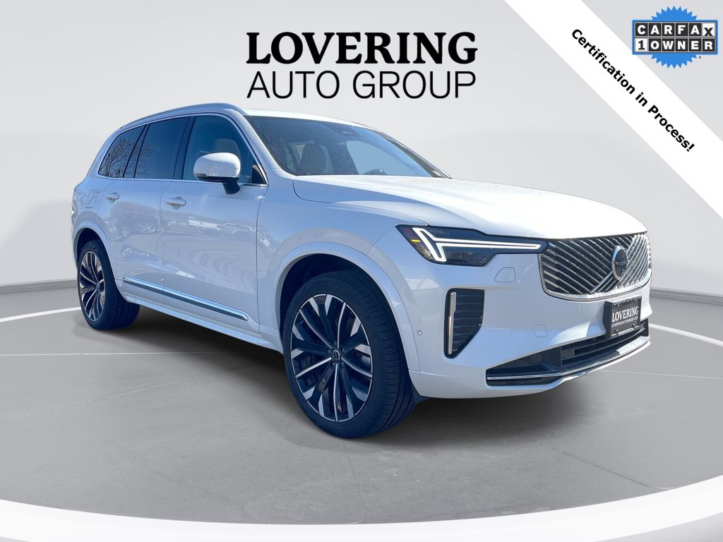 Crystal White Metallic 2025 Volvo XC90 B6 Plus Bright Theme 7-Passenger AWD SUV / Crossover All-Wheel Drive Automatic