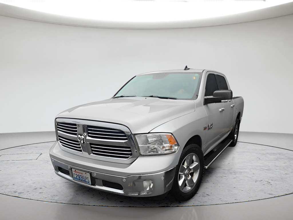 Bright Silver Clearcoat Metallic 2016 RAM 1500 Big Horn Crew Cab 4WD Pickup Truck Four-Wheel Drive 8-Speed Automatic
