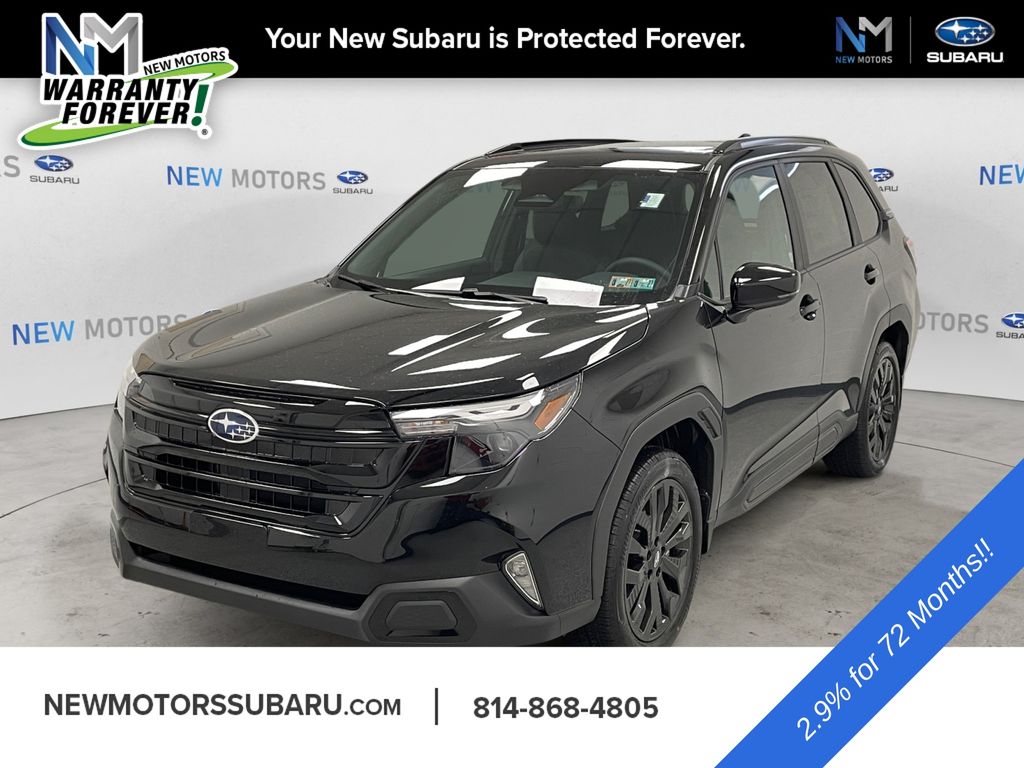 Crystal Black Silica 2026 Subaru Forester SUV / Crossover All-Wheel Drive Continuously Variable Transmission