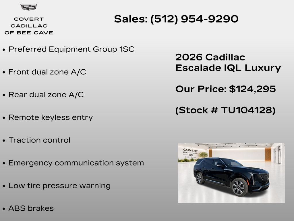 New 2026 Black Cadillac Luxury image 7