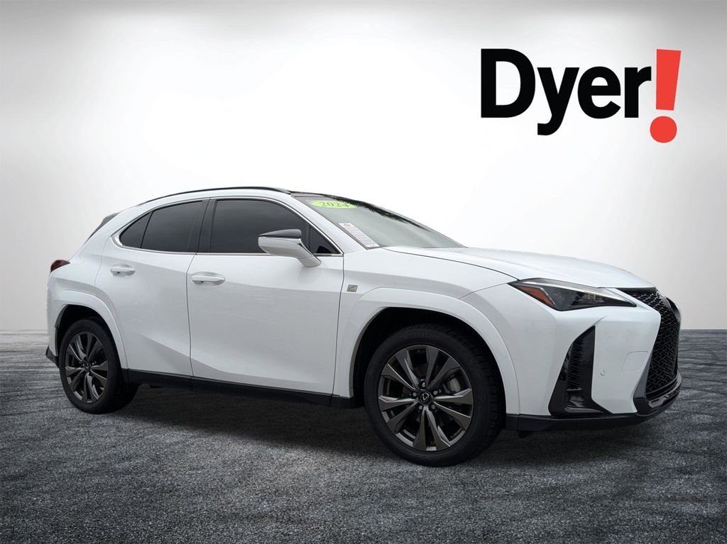 Ultra White w/Obsidian Roof 2024 Lexus UX Hybrid 250h F Sport Design FWD SUV / Crossover Front-Wheel Drive Continuously Variable Transmission