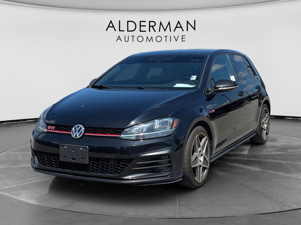 Deep Black 2021 Volkswagen Golf GTI Hatchback Front-Wheel Drive 6-Speed Manual