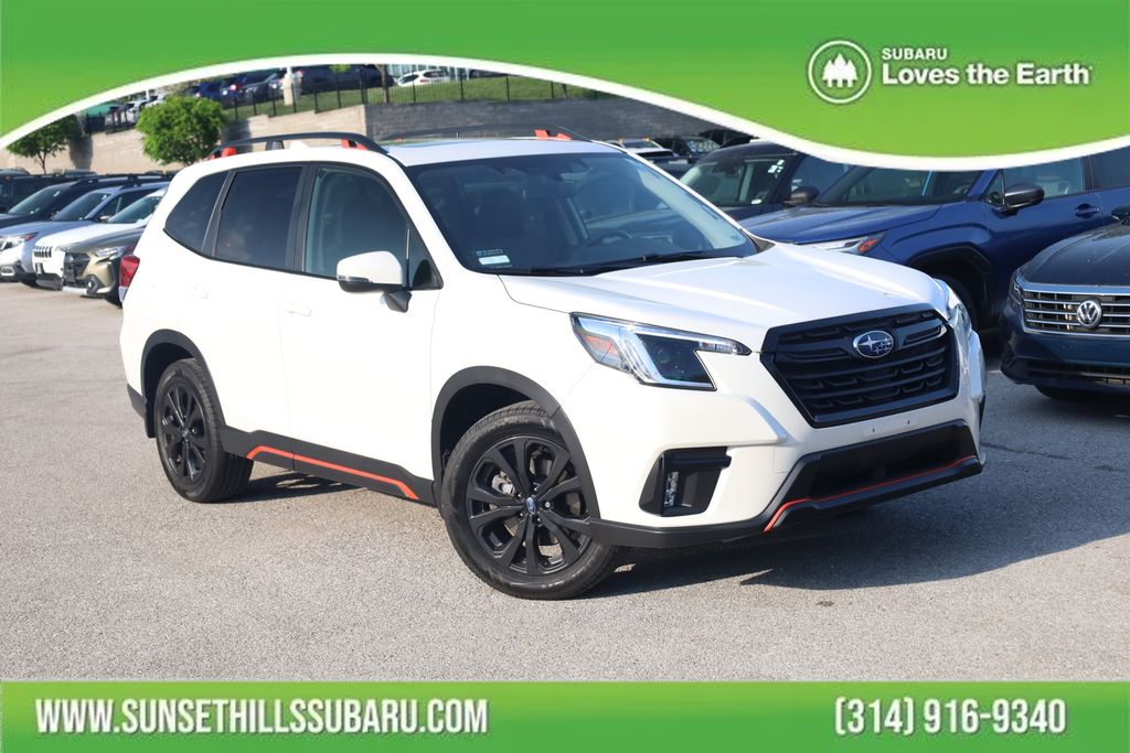 Crystal White Pearl 2023 Subaru Forester Sport Crossover AWD SUV / Crossover All-Wheel Drive Continuously Variable Transmission