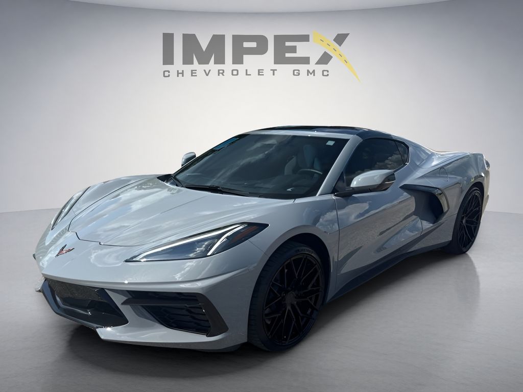 Sea Wolf Gray Tricoat 2024 Chevrolet Corvette Coupe Rear-Wheel Drive 8-Speed Dual Clutch