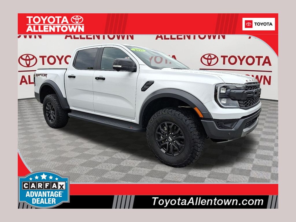 Oxford White 2025 Ford Ranger Raptor SuperCrew 4WD Pickup Truck Four-Wheel Drive Automatic