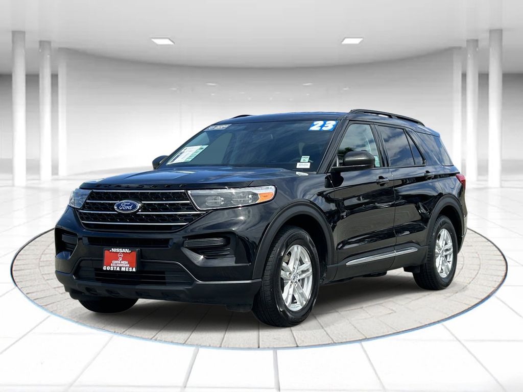 Agate Black Metallic 2023 Ford Explorer XLT RWD SUV / Crossover Rear-Wheel Drive Automatic