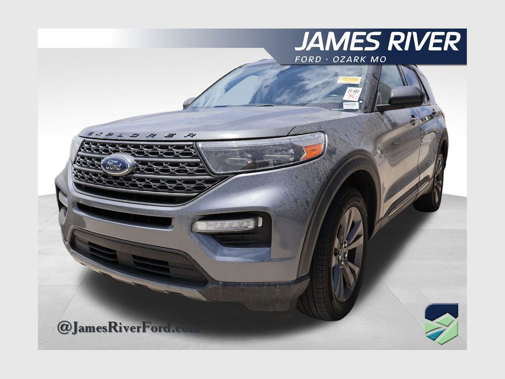 Gray Metallic 2023 Ford Explorer SUV / Crossover All-Wheel Drive Automatic