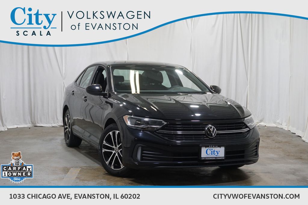 Deep Black 2024 Volkswagen Jetta Sedan Front-Wheel Drive 8-Speed Automatic