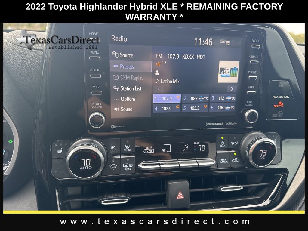 2022 Toyota Highlander Hybrid XLE 9