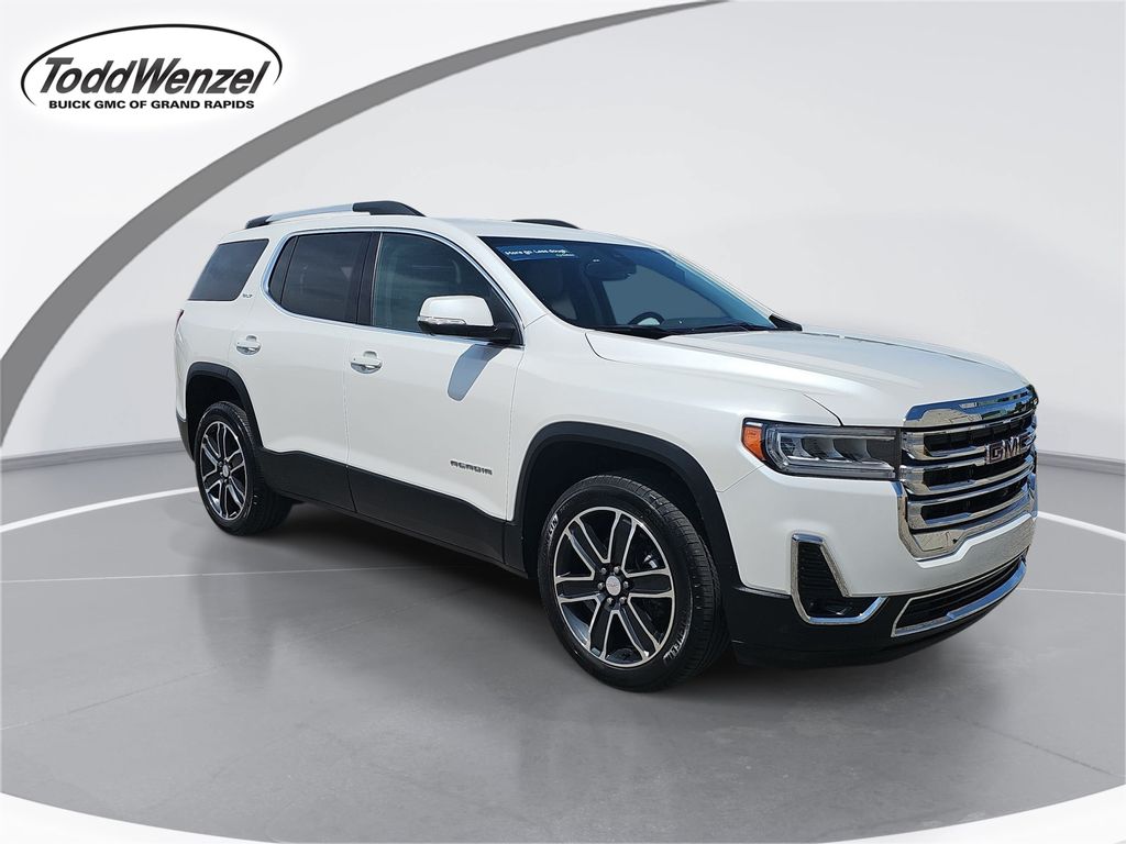White Frost Tricoat 2023 GMC Acadia SLT AWD SUV / Crossover Four-Wheel Drive 9-Speed Automatic