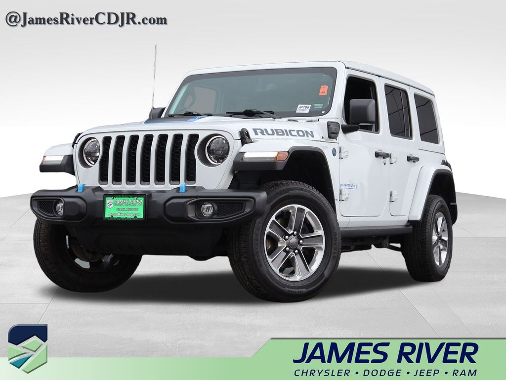 Bright White Clearcoat 2023 Jeep Wrangler 4xe SUV / Crossover Four-Wheel Drive 8-Speed Automatic