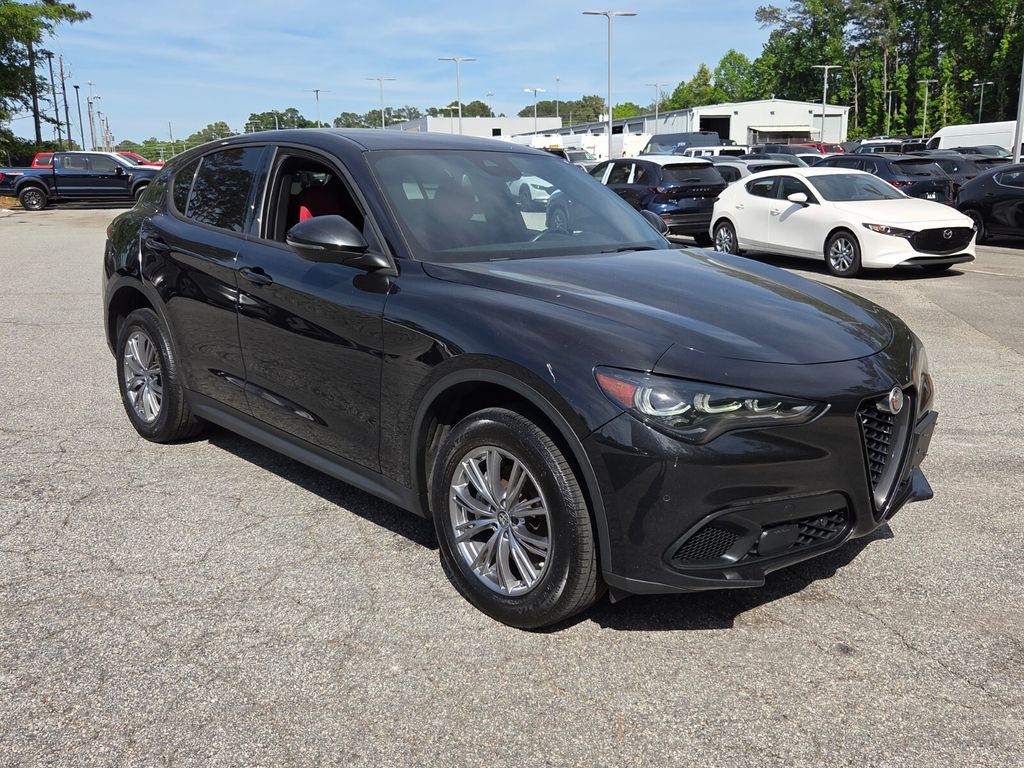 Vulcano Black Metallic 2024 Alfa Romeo Stelvio Sprint AWD SUV / Crossover All-Wheel Drive 8-Speed Automatic