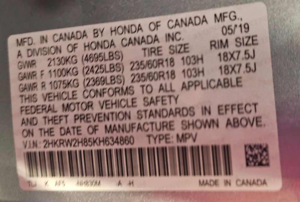 2019 Honda CR-V EX-L