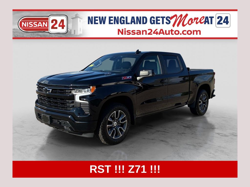 Black 2023 Chevrolet Silverado 1500 Pickup Truck Four-Wheel Drive Automatic