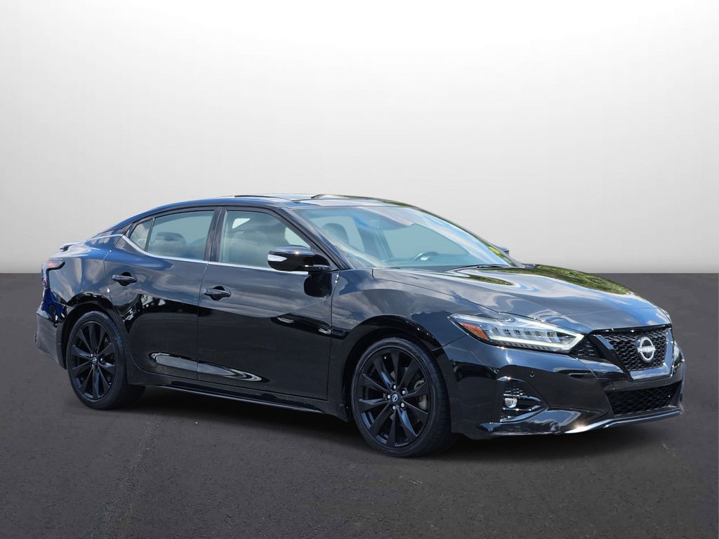 Super Black 2023 Nissan Maxima Sedan Front-Wheel Drive Continuously Variable Transmission