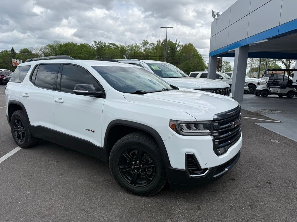 Summit White 2023 GMC Acadia AT4 AWD SUV / Crossover Four-Wheel Drive 9-Speed Automatic