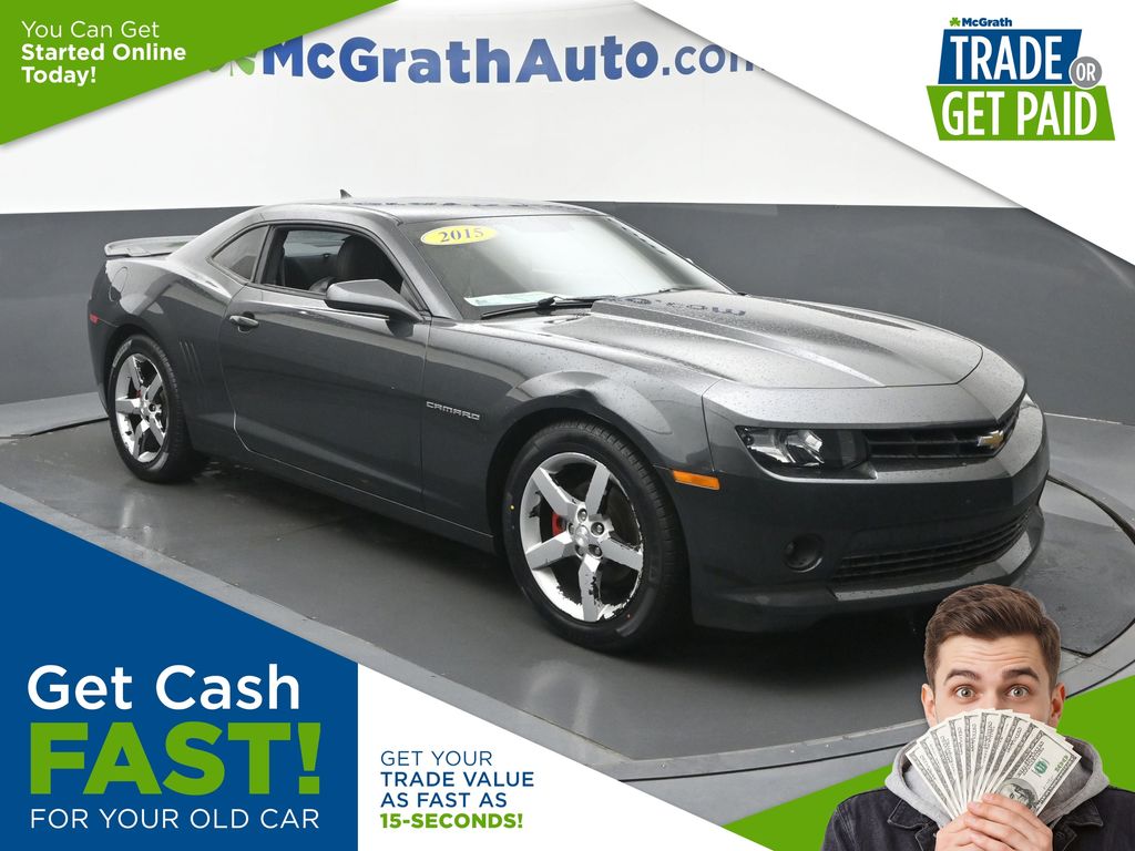 Ashen Gray Metallic 2015 Chevrolet Camaro Coupe Rear-Wheel Drive 6-Speed Manual