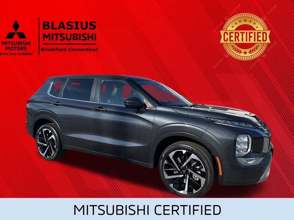Black 2024 Mitsubishi Outlander SUV / Crossover Front-Wheel Drive Continuously Variable Transmission