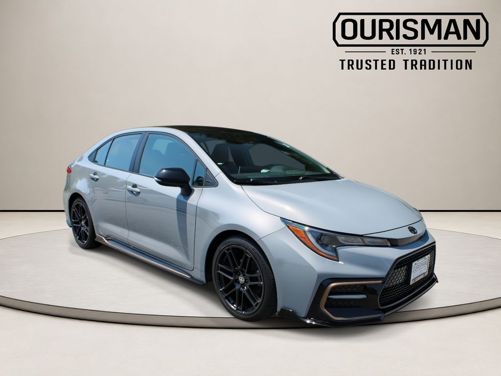 Black Sand Pearl 2021 Toyota Corolla Sedan Front-Wheel Drive Continuously Variable Transmission