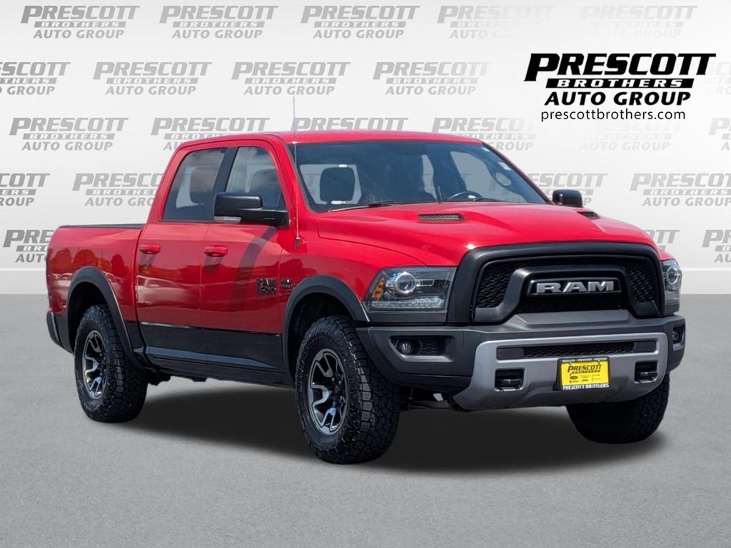 Flame Red Clearcoat 2017 RAM 1500 Rebel Crew Cab 4WD Pickup Truck Four-Wheel Drive 8-Speed Automatic