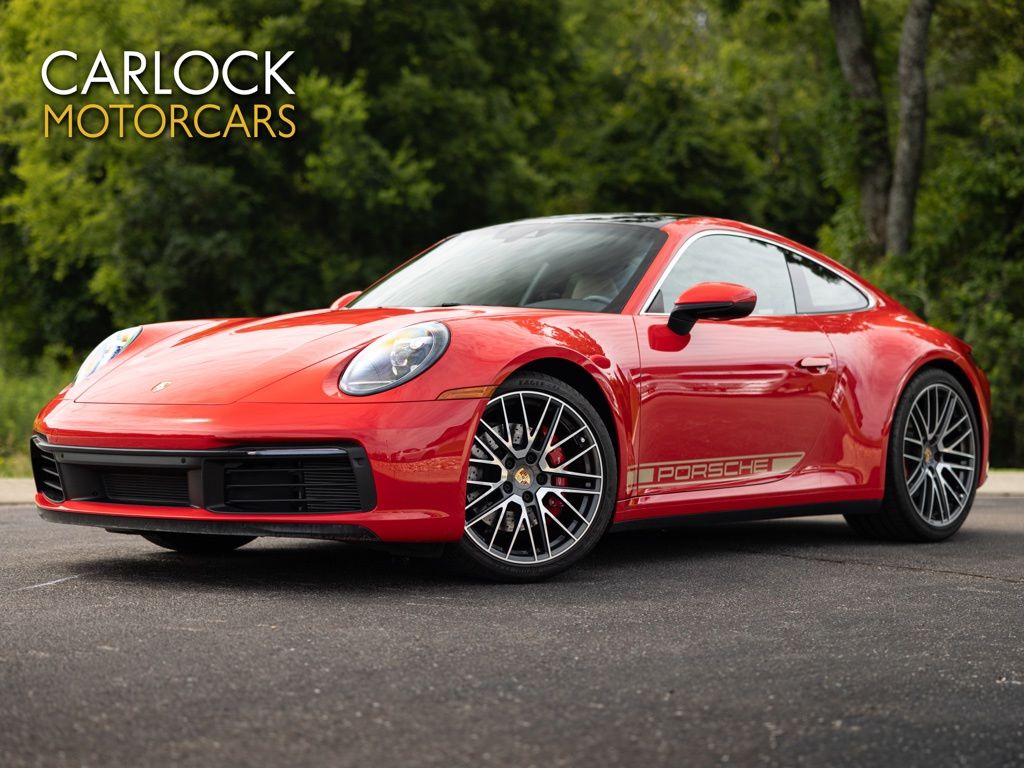 Guards Red 2024 Porsche 911 Coupe Rear-Wheel Drive 8-Speed Automatic