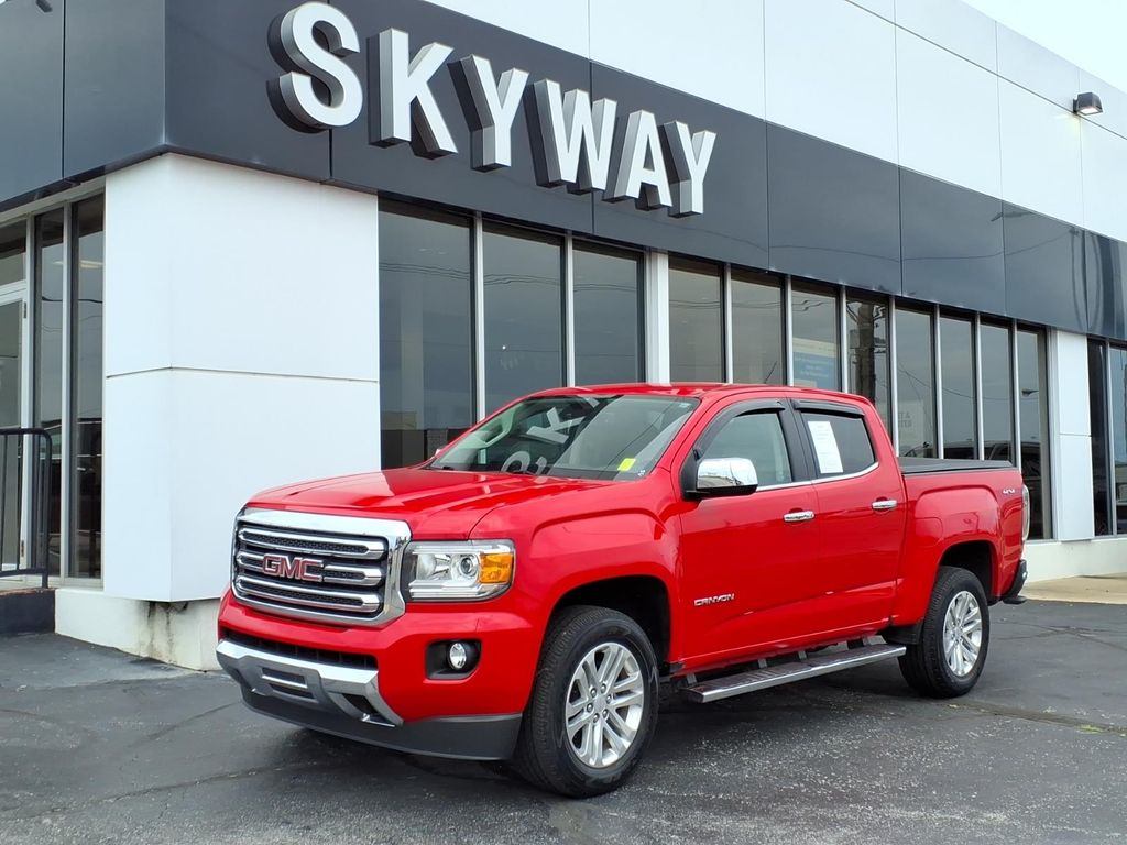 Cardinal Red 2019 GMC Canyon Pickup Truck Four-Wheel Drive 8-Speed Automatic