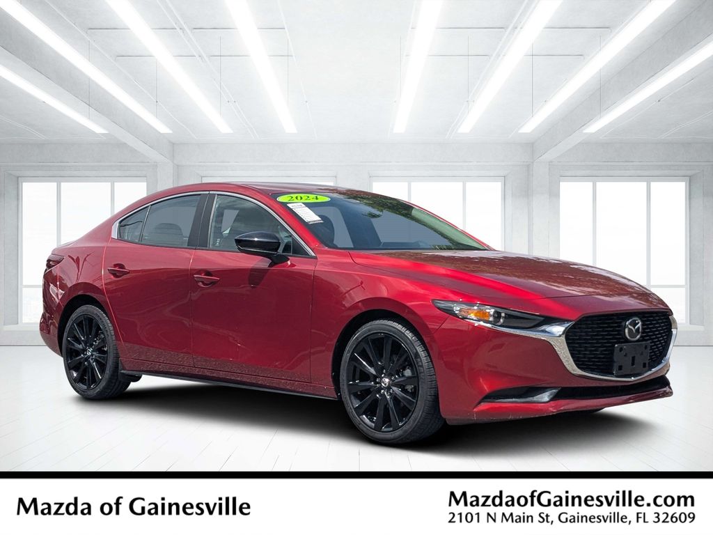 Red Crystal 2024 Mazda MAZDA3 Sedan Front-Wheel Drive 6-Speed Automatic