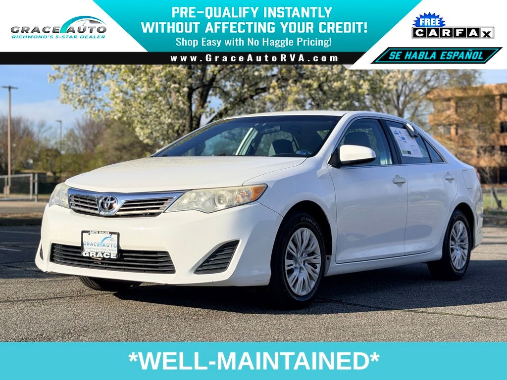Super White 2012 Toyota Camry Sedan Front-Wheel Drive 6-Speed Automatic
