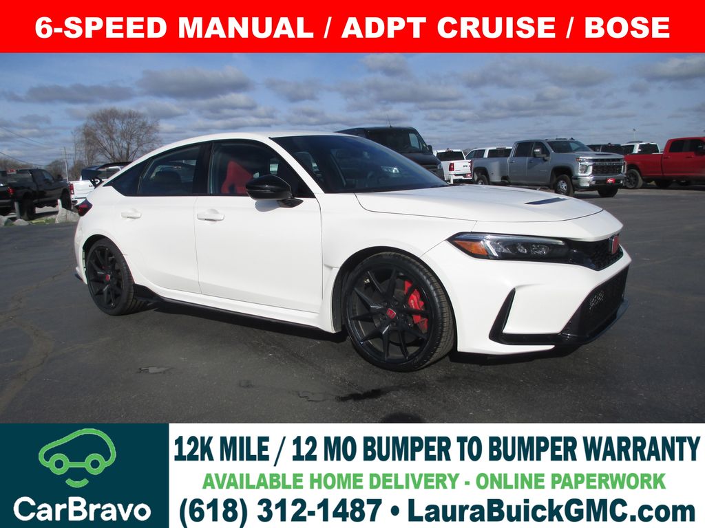 Championship White 2024 Honda Civic Type R FWD Hatchback Front-Wheel Drive 6-Speed Manual