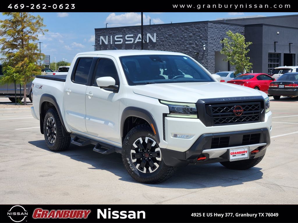 Glacier White 2023 Nissan Frontier Pickup Truck 4X2 9-Speed Automatic