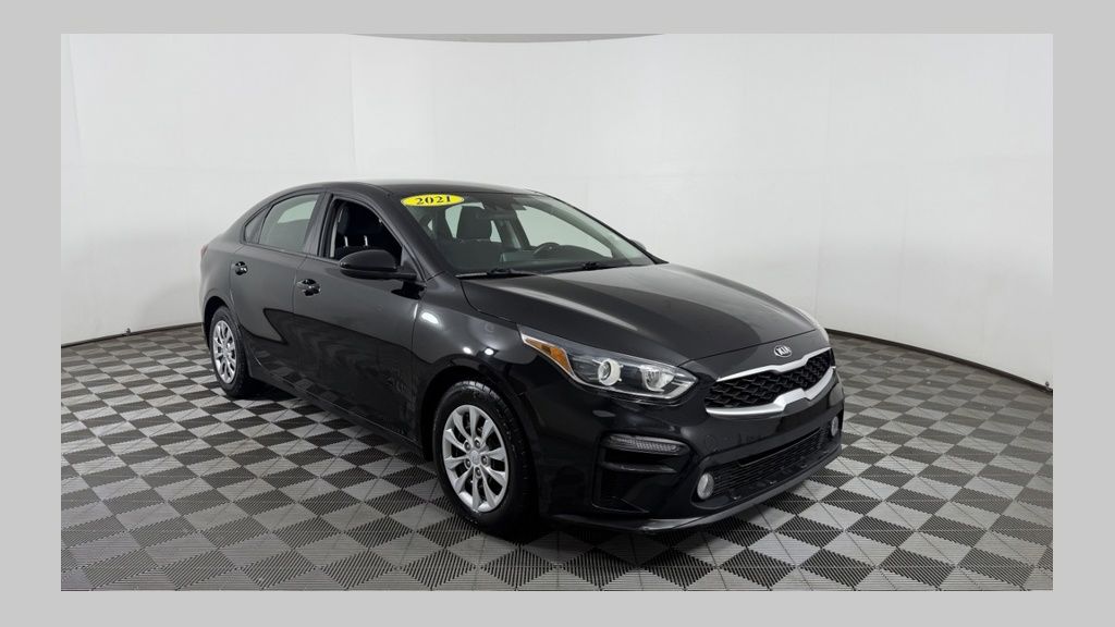 Aurora Black Pearl 2021 Kia Forte FE FWD Sedan Front-Wheel Drive Continuously Variable Transmission