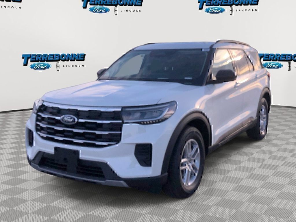 White Metallic 2026 Ford Explorer SUV / Crossover Rear-Wheel Drive Automatic