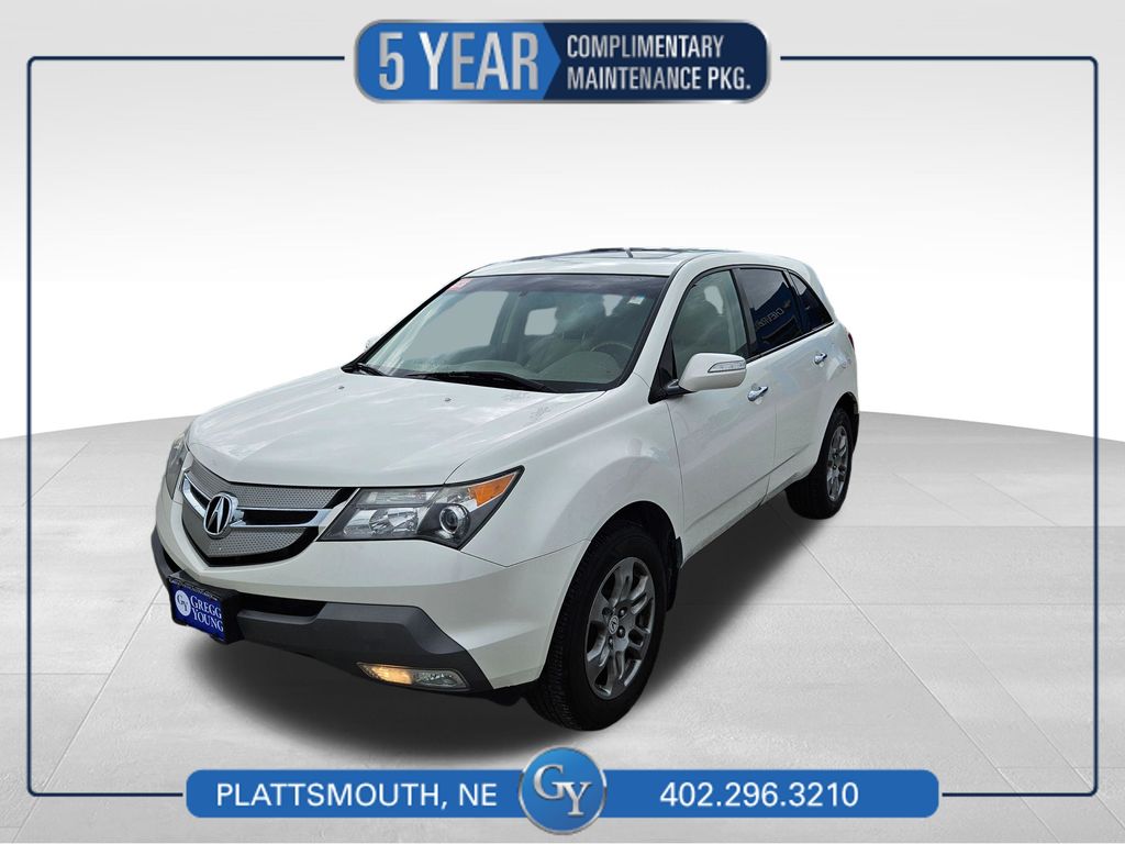 White 2009 Acura MDX SUV / Crossover All-Wheel Drive 5-Speed Automatic