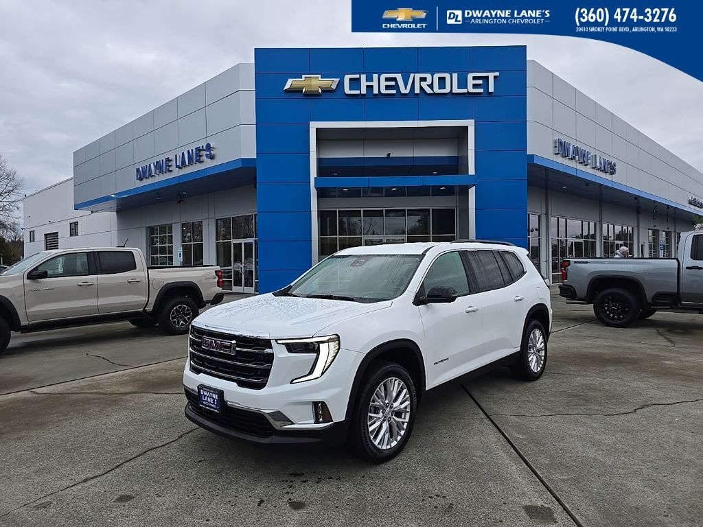 Summit White 2024 GMC Acadia SUV / Crossover Four-Wheel Drive 8-Speed Automatic