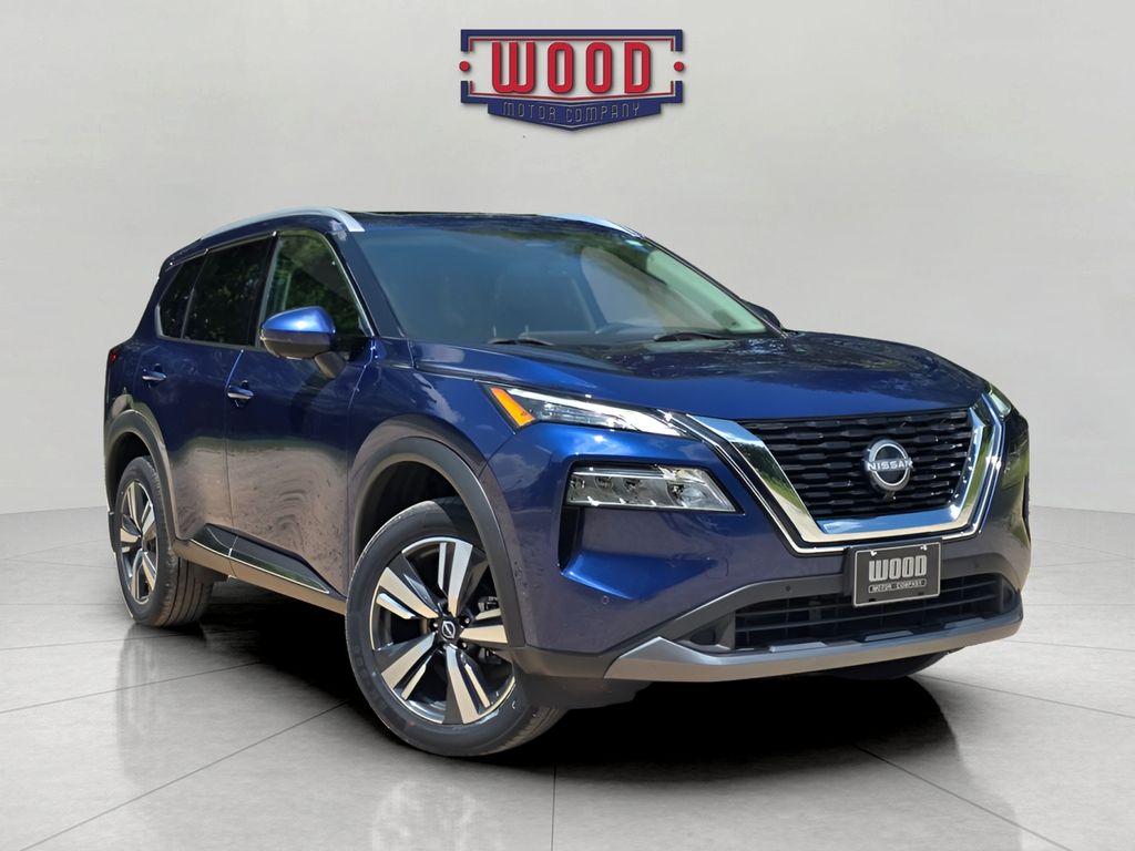 Caspian Blue Metallic 2023 Nissan Rogue SUV / Crossover All-Wheel Drive Continuously Variable Transmission
