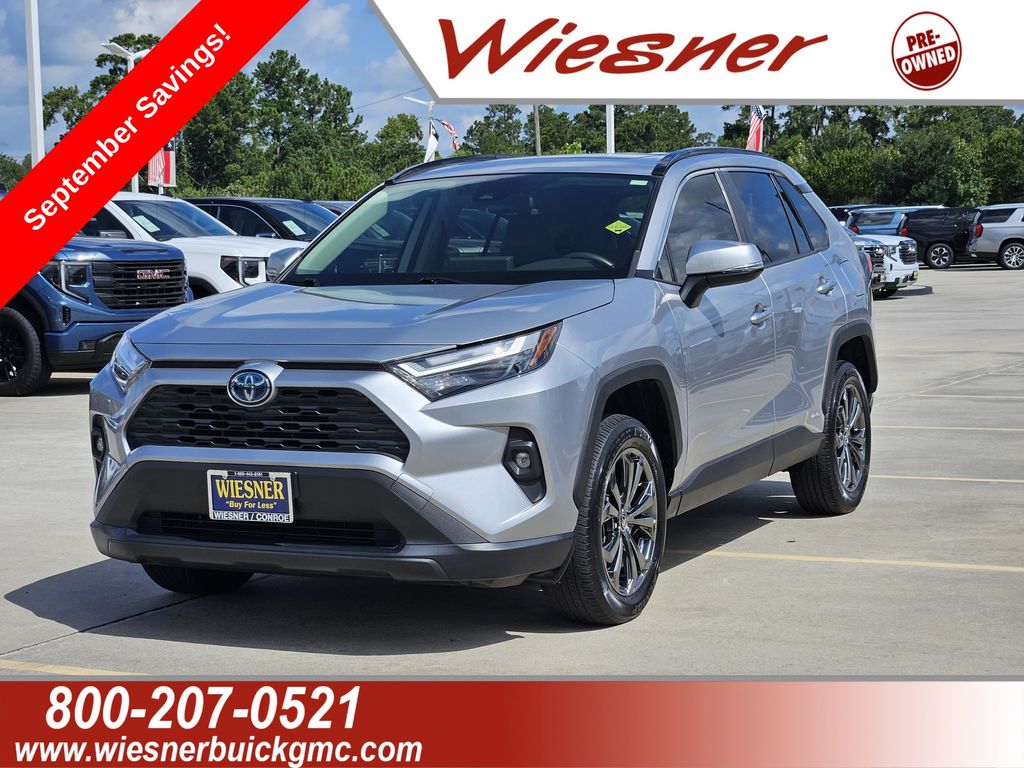 Silver Sky Metallic 2022 Toyota RAV4 Hybrid SUV / Crossover All-Wheel Drive Continuously Variable Transmission
