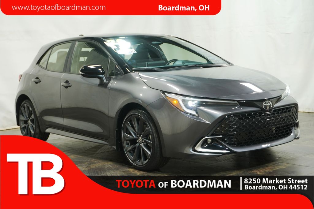 Midnight Black Metallic 2024 Toyota Corolla Hatchback Hatchback Front-Wheel Drive Continuously Variable Transmission