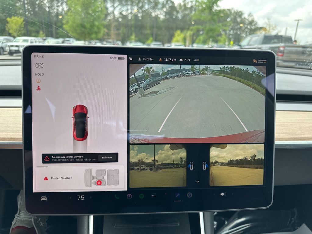 2018 Red Multi-Coat Tesla Model 3 Long Range AWD Sedan