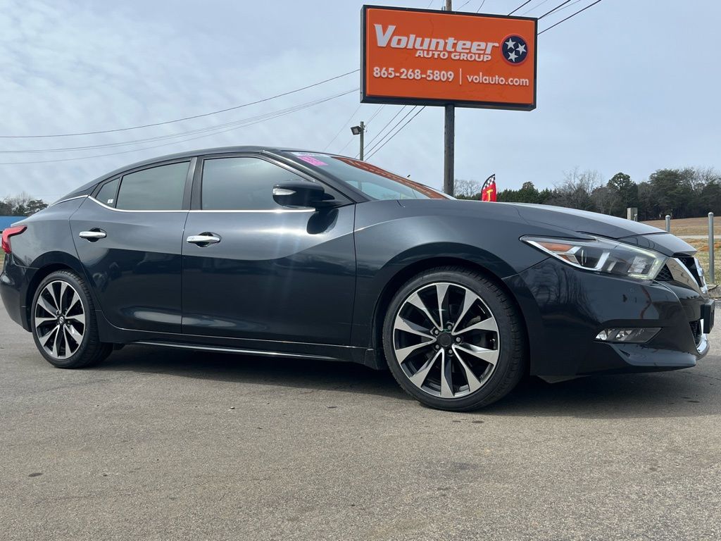 Storm Blue 2016 Nissan Maxima SR Sedan Front-Wheel Drive Continuously Variable Transmission